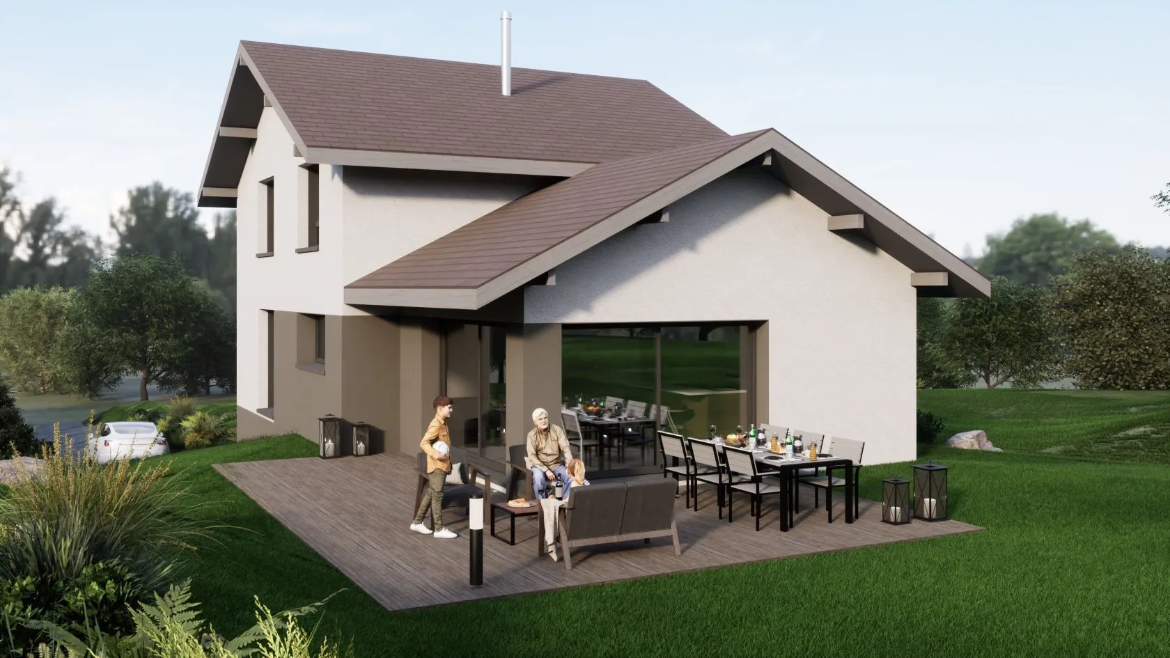Maison neuve 106 m² à Larringes (74500)