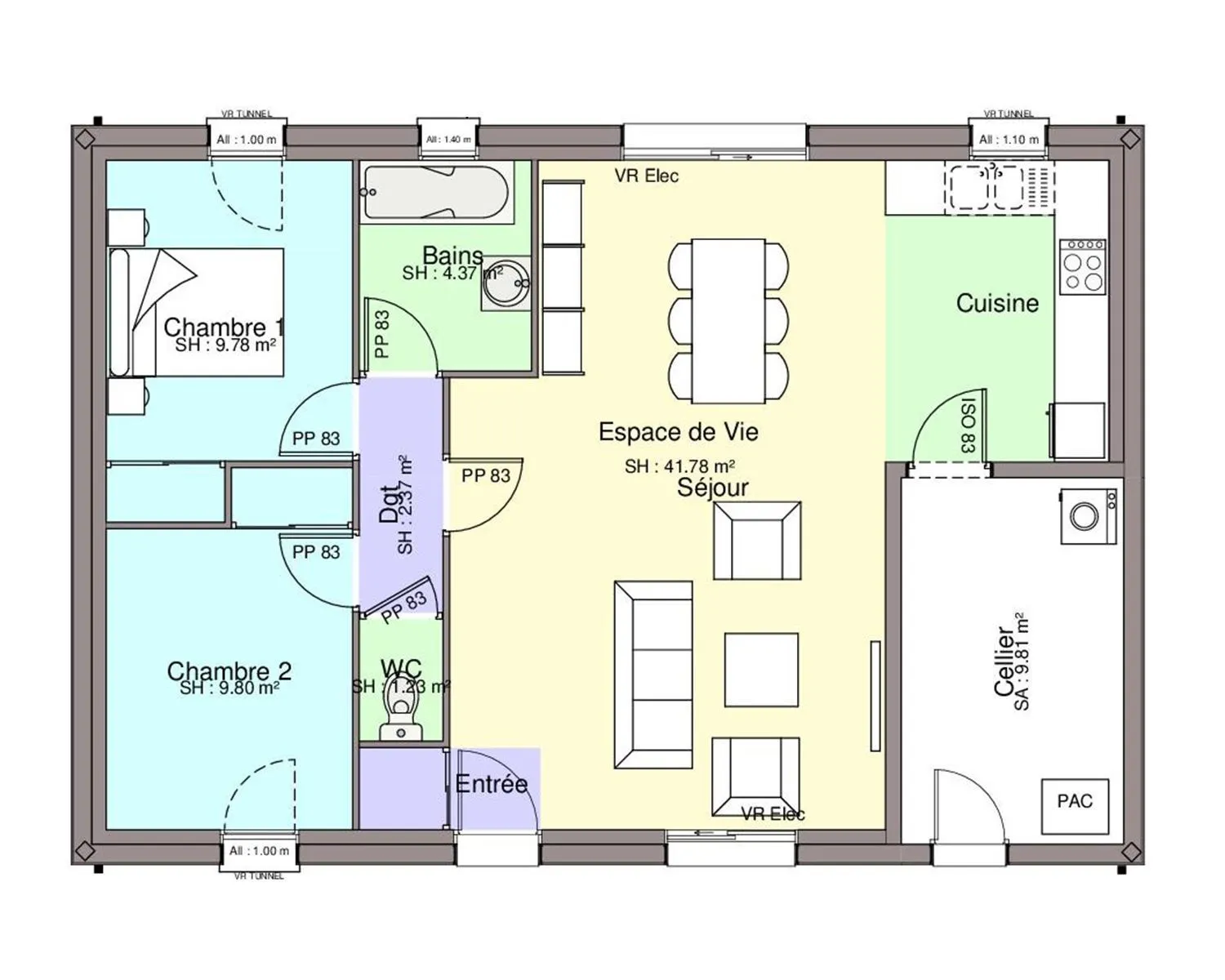 Maison neuve 69 m² à La Chapelle-sur-Erdre (44240)