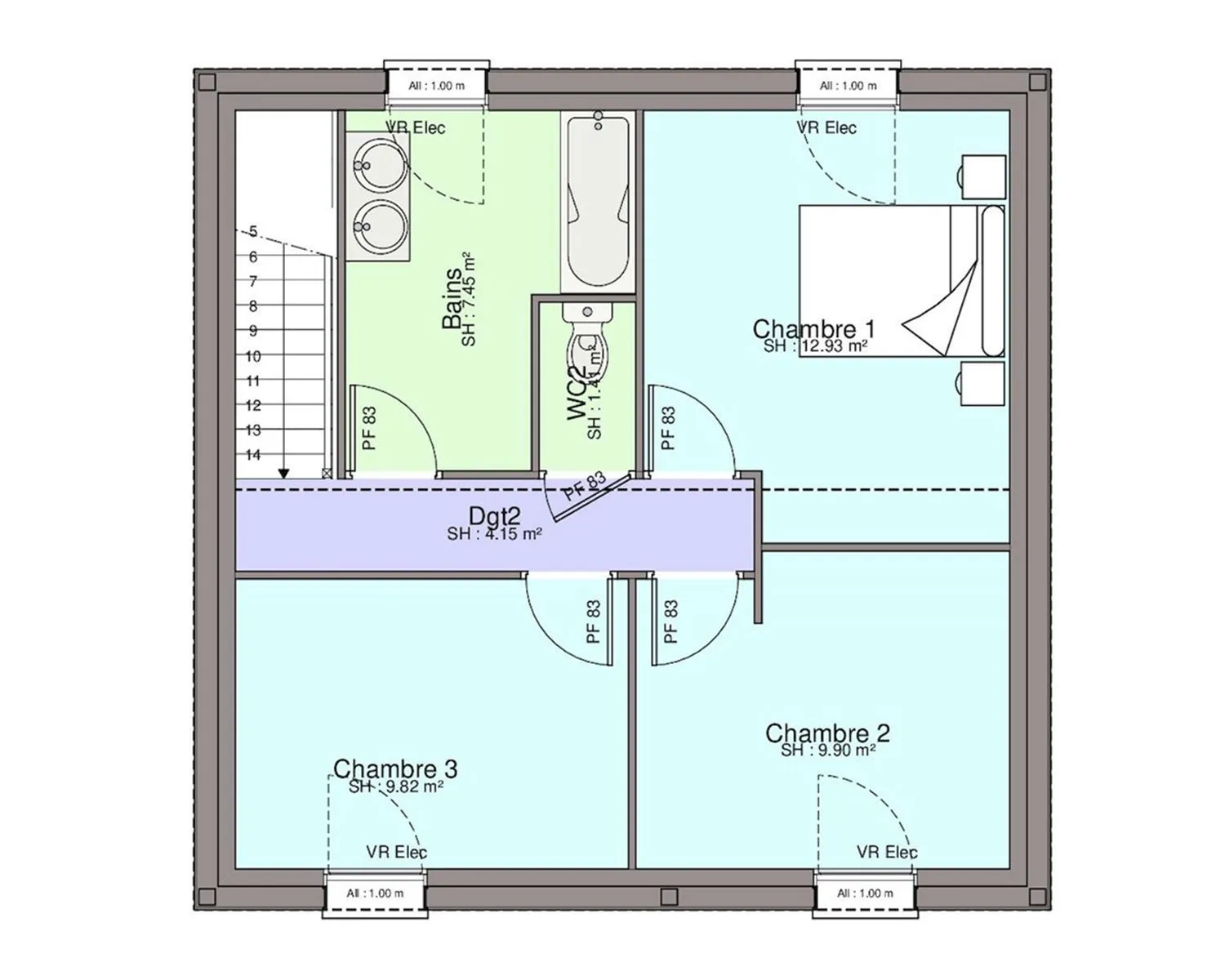 Maison neuve 88 m² à Nantes (44000)