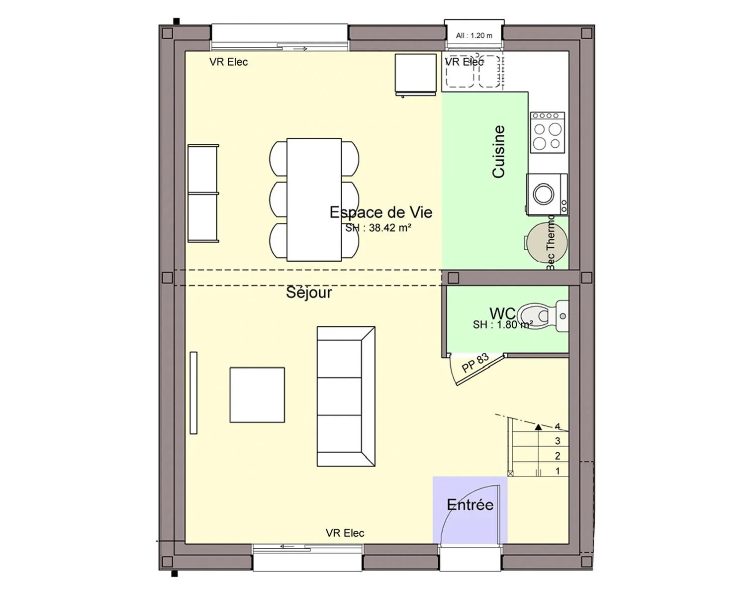 Maison neuve 77 m² à Bouguenais (44340)
