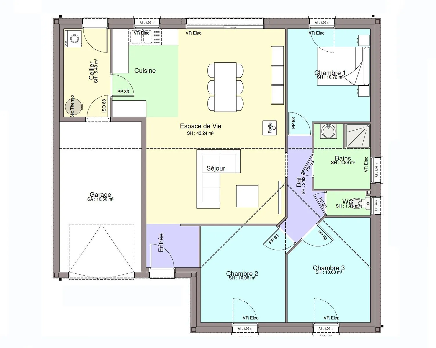 Maison neuve 91 m² à Nantes (44000)