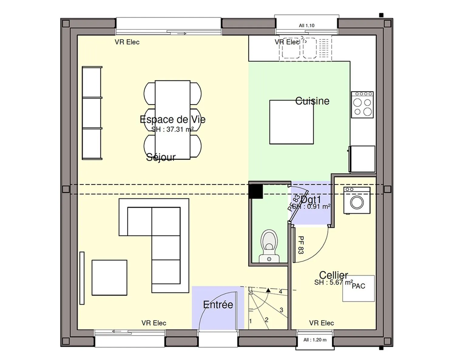 Maison neuve 87 m² à Vertou (44120)