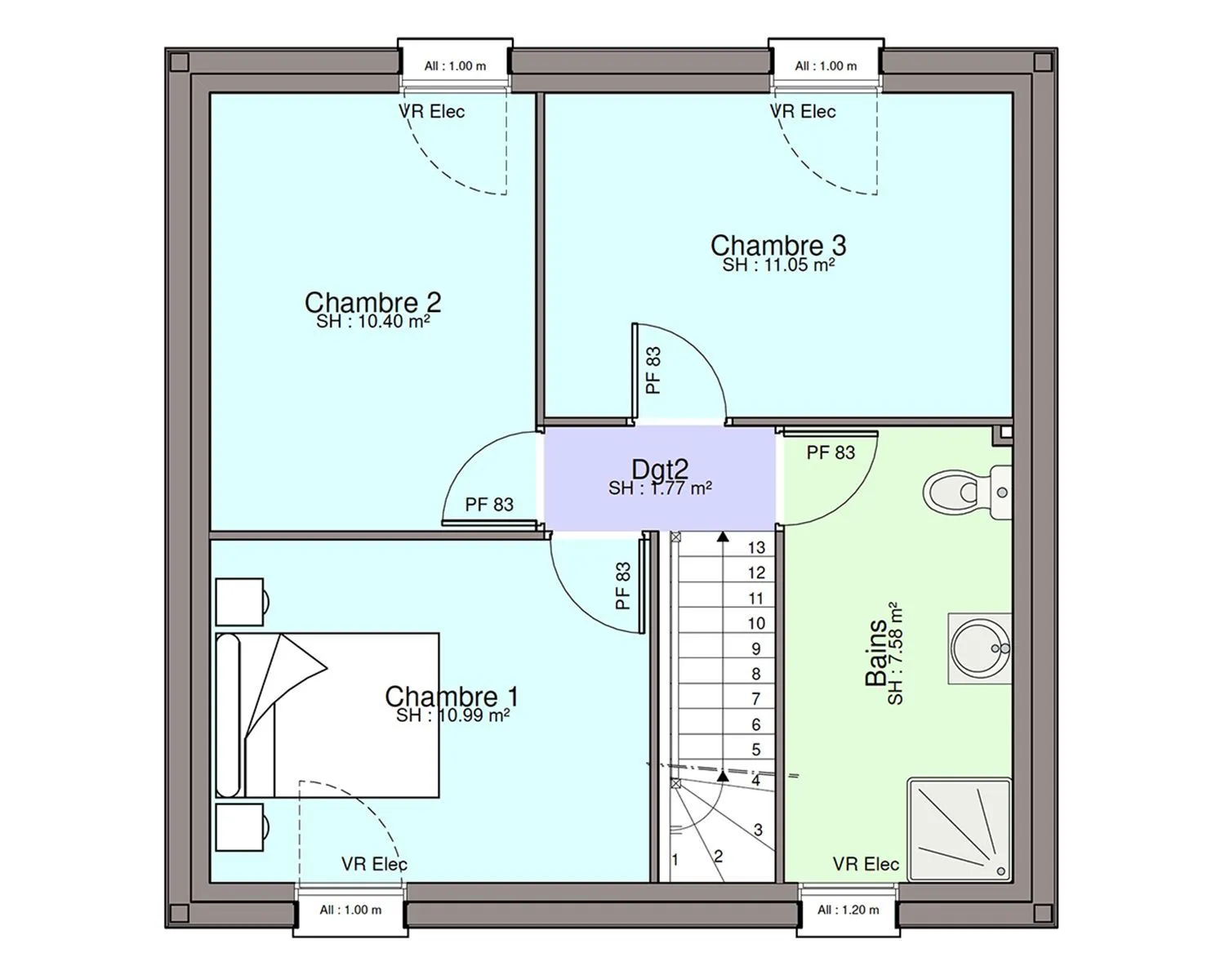 Maison neuve 87 m² à Vertou (44120)