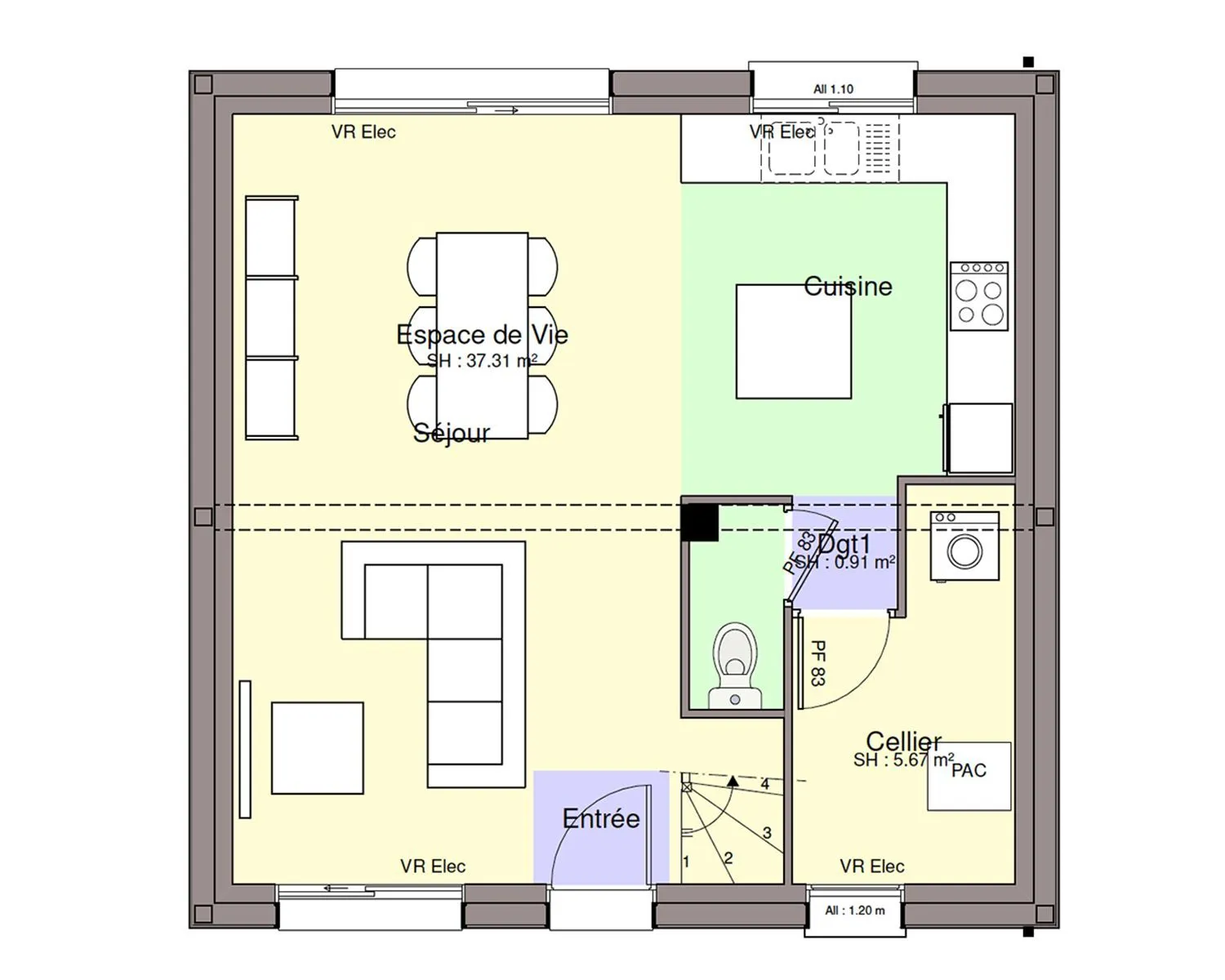 Maison neuve 87 m² à Saffré (44390)