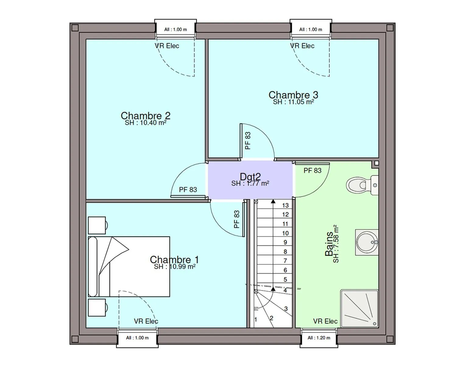 Maison neuve 87 m² à Saffré (44390)