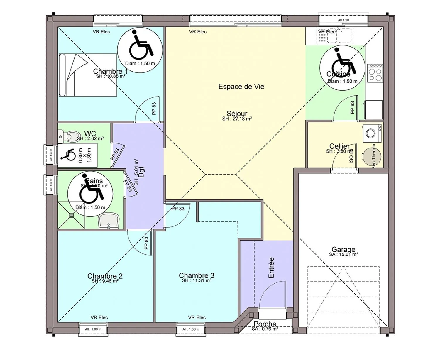 Maison neuve 86 m² à Sorinières (44840)