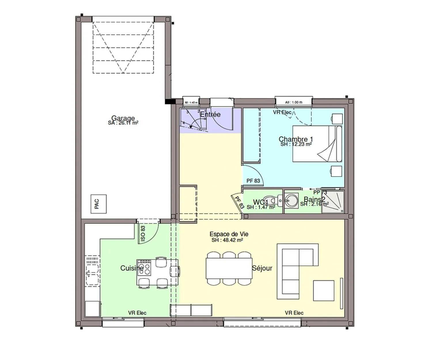 Maison neuve 112 m² à Casson (44390)