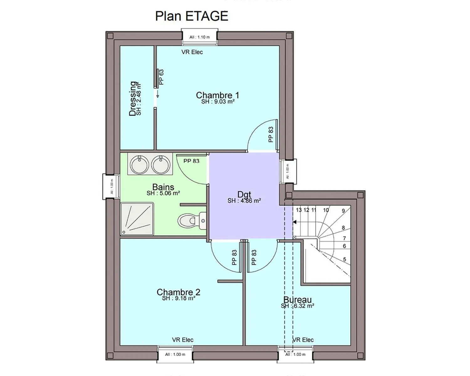 Maison neuve 77 m² à Sorinières (44840)