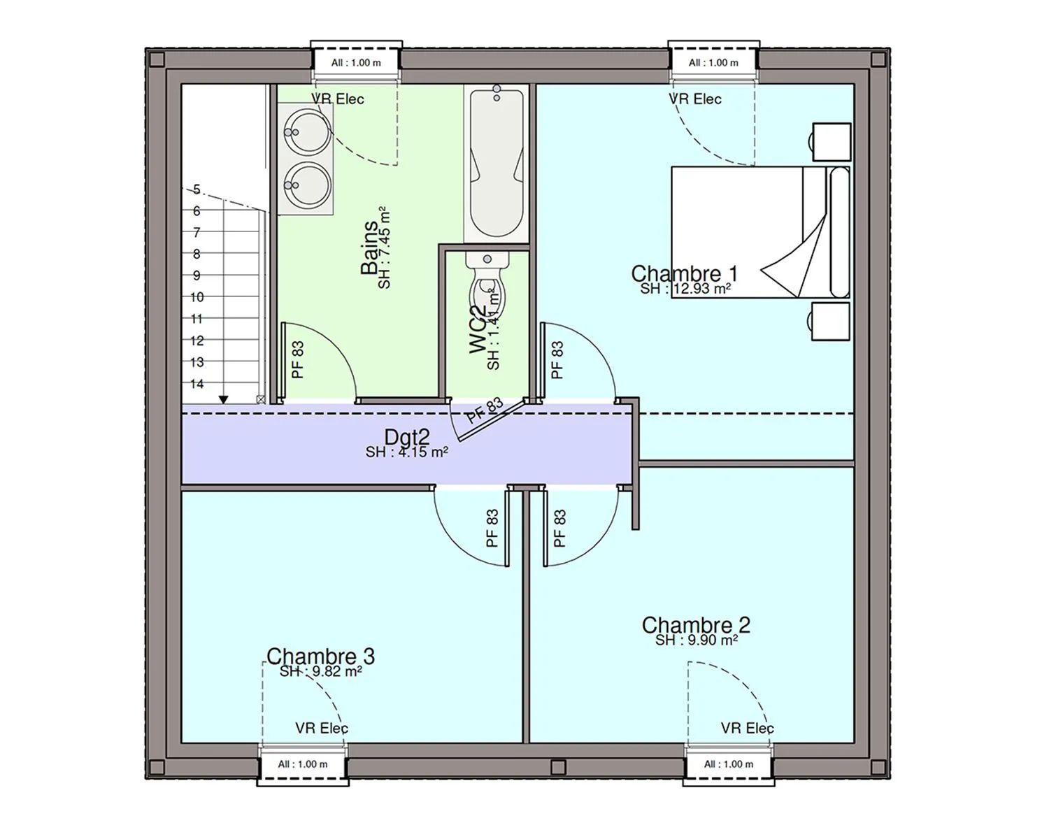 Maison neuve 88 m² à Saint-Hilaire-de-Chaléons (44680)