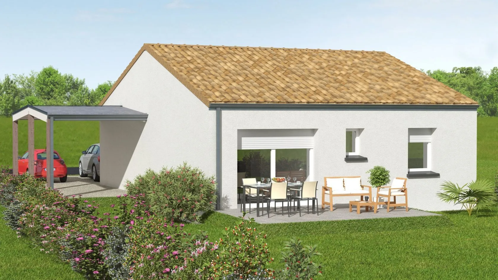 Maison neuve 69 m² à Montbert (44140)