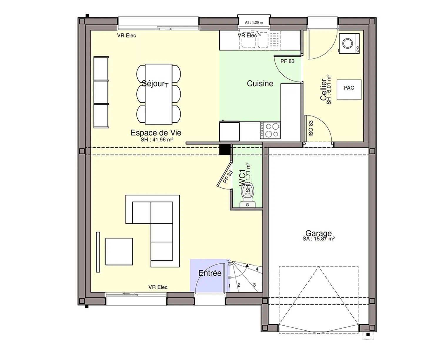 Maison neuve 109 m² à La Garnache (85710)