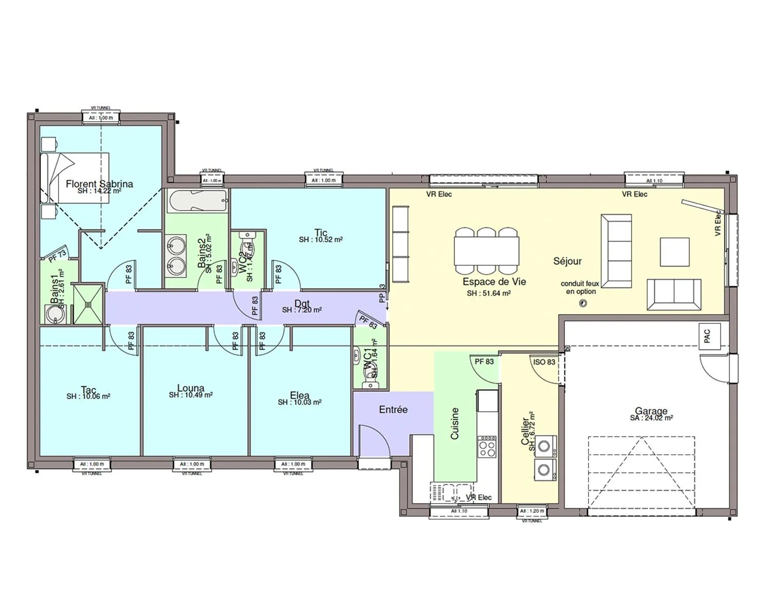 Maison neuve 132 m² au Pellerin (44640)