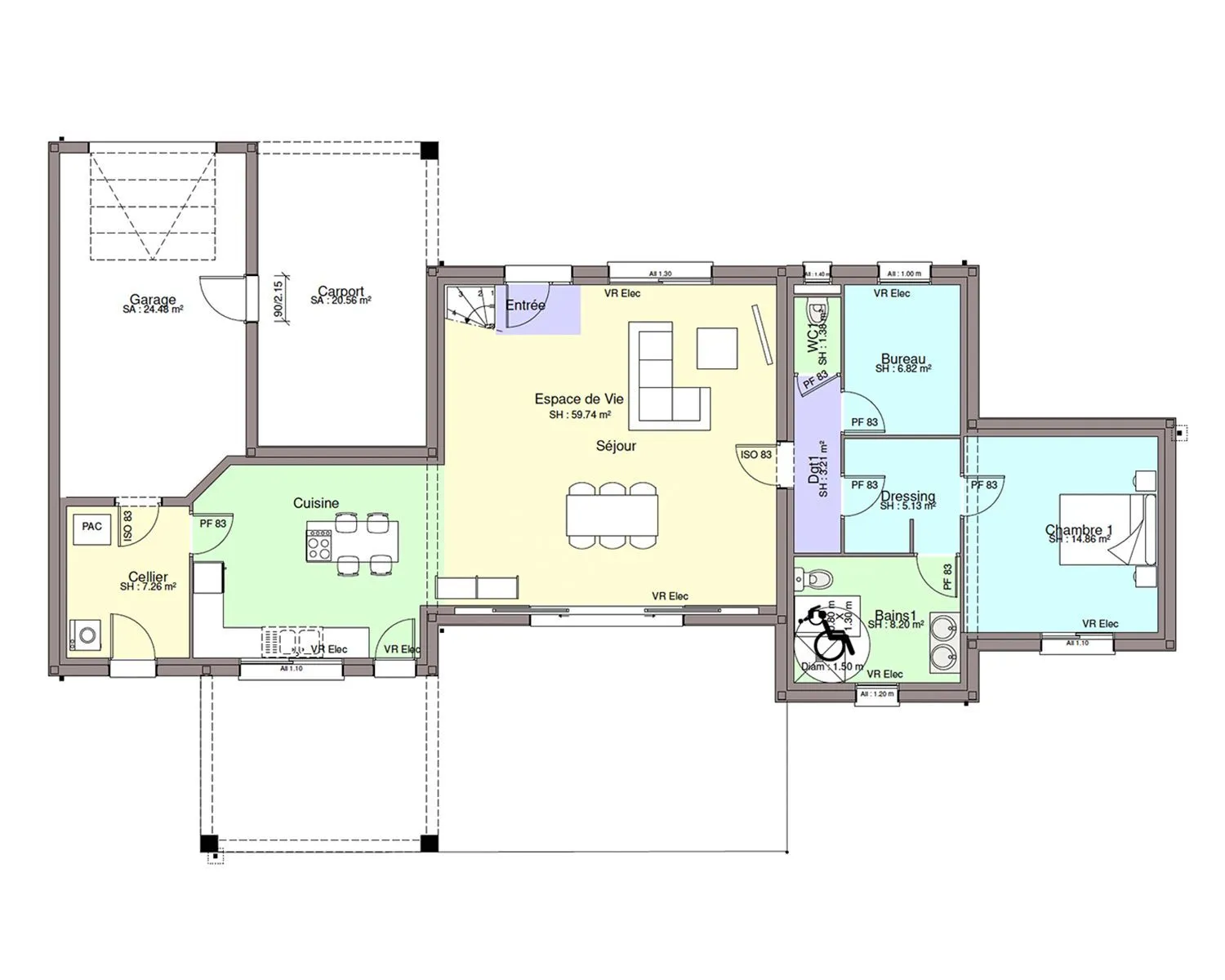 Maison neuve 143 m² à Drain (49530)