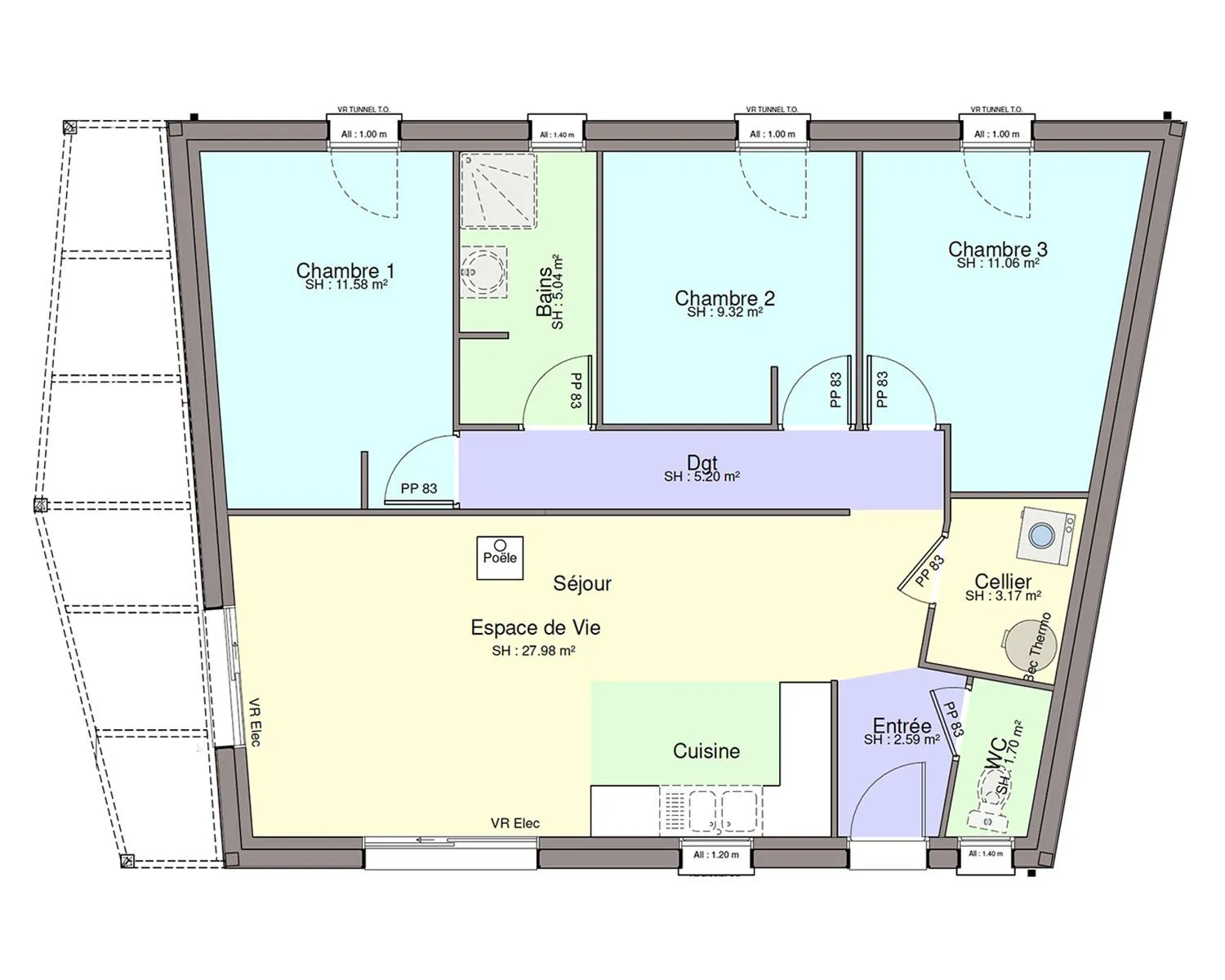 Maison neuve 78 m² à Vertou (44120)