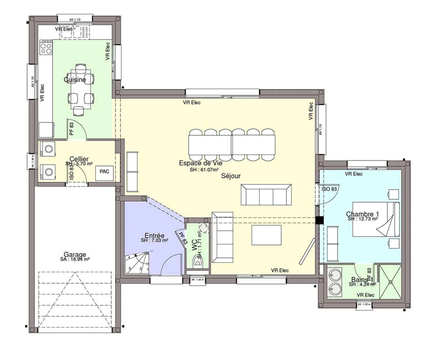 Maison neuve 144 m² au Cellier (44850)