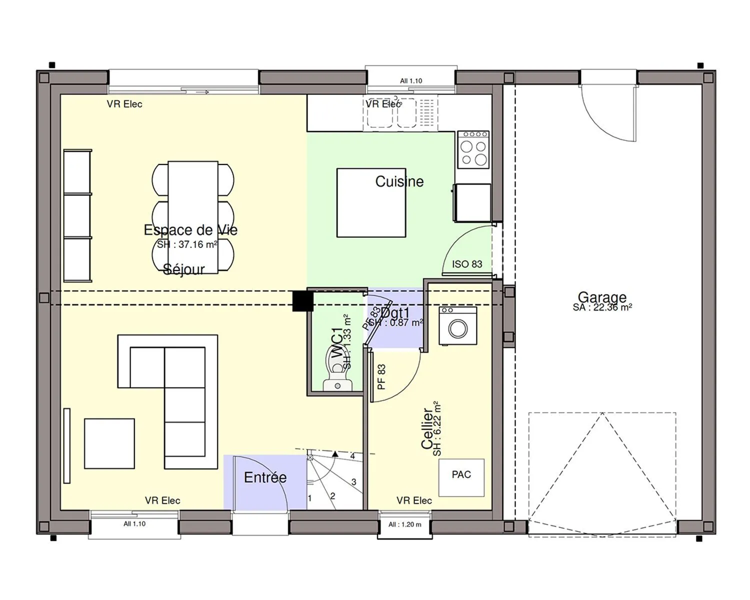 Maison neuve 88 m² à Abbaretz (44170)
