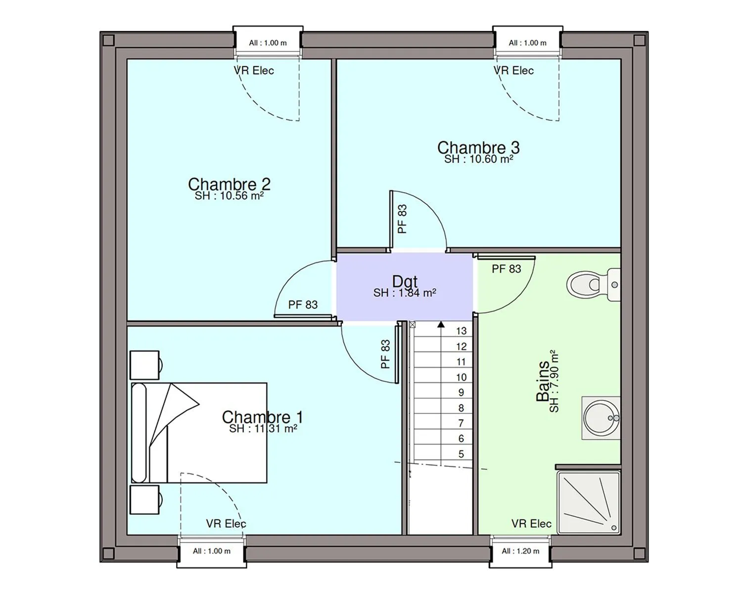 Maison neuve 88 m² à Abbaretz (44170)