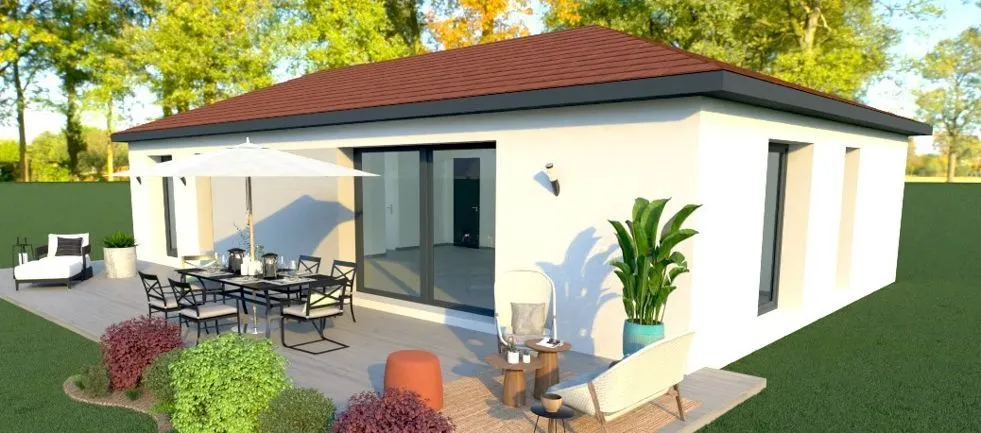 Maison neuve 90 m² à Brézins (38590)