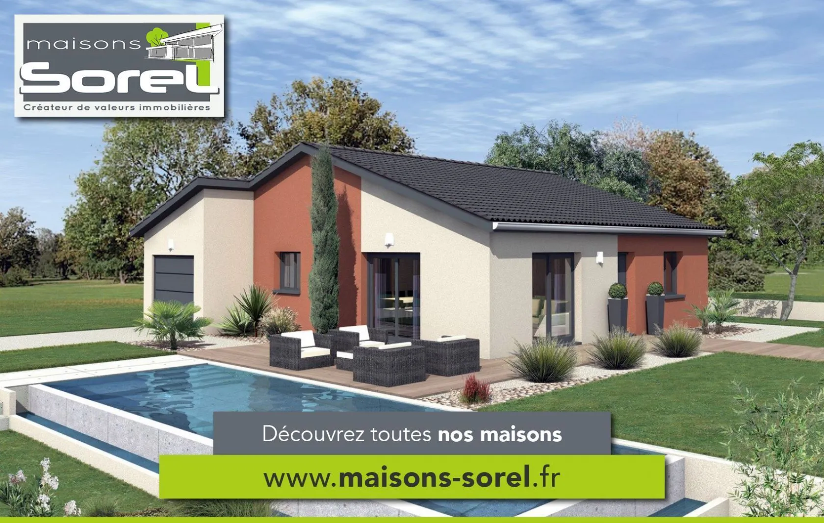 Maison neuve 110 m² à Dommartin (01380)