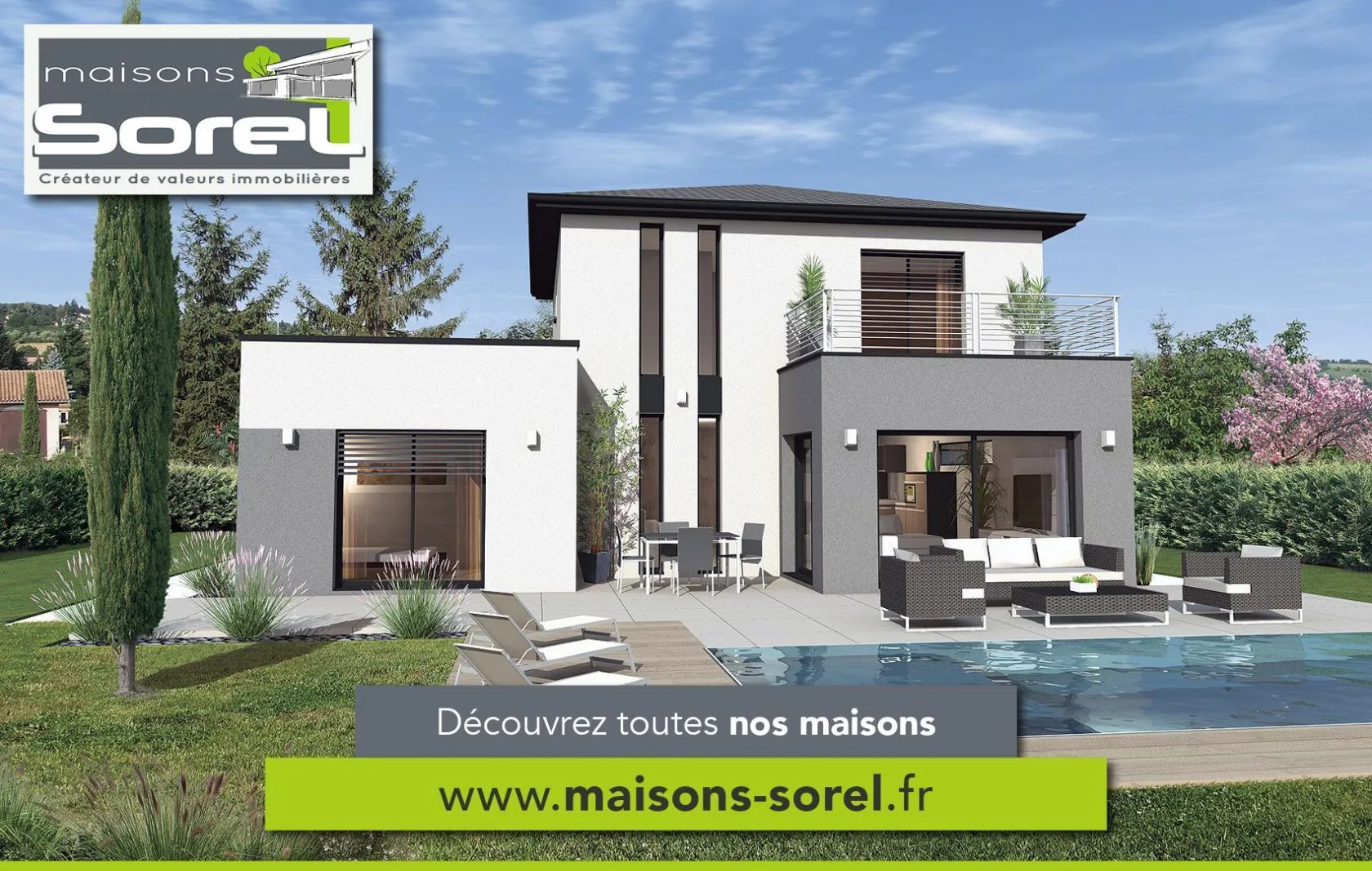 Maison neuve 110 m² à Dommartin (01380)