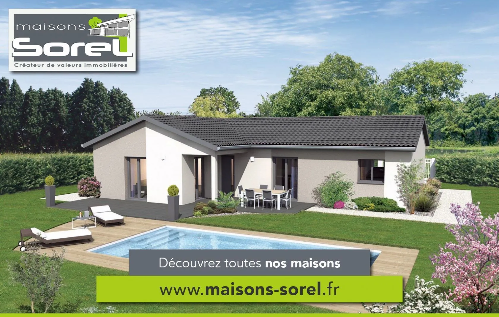 Maison neuve 110 m² à Dommartin (01380)