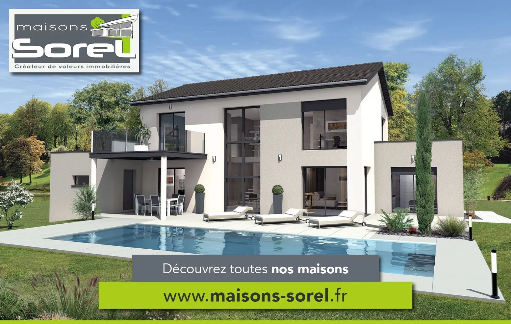 Maison neuve 110 m² à Dommartin (01380)