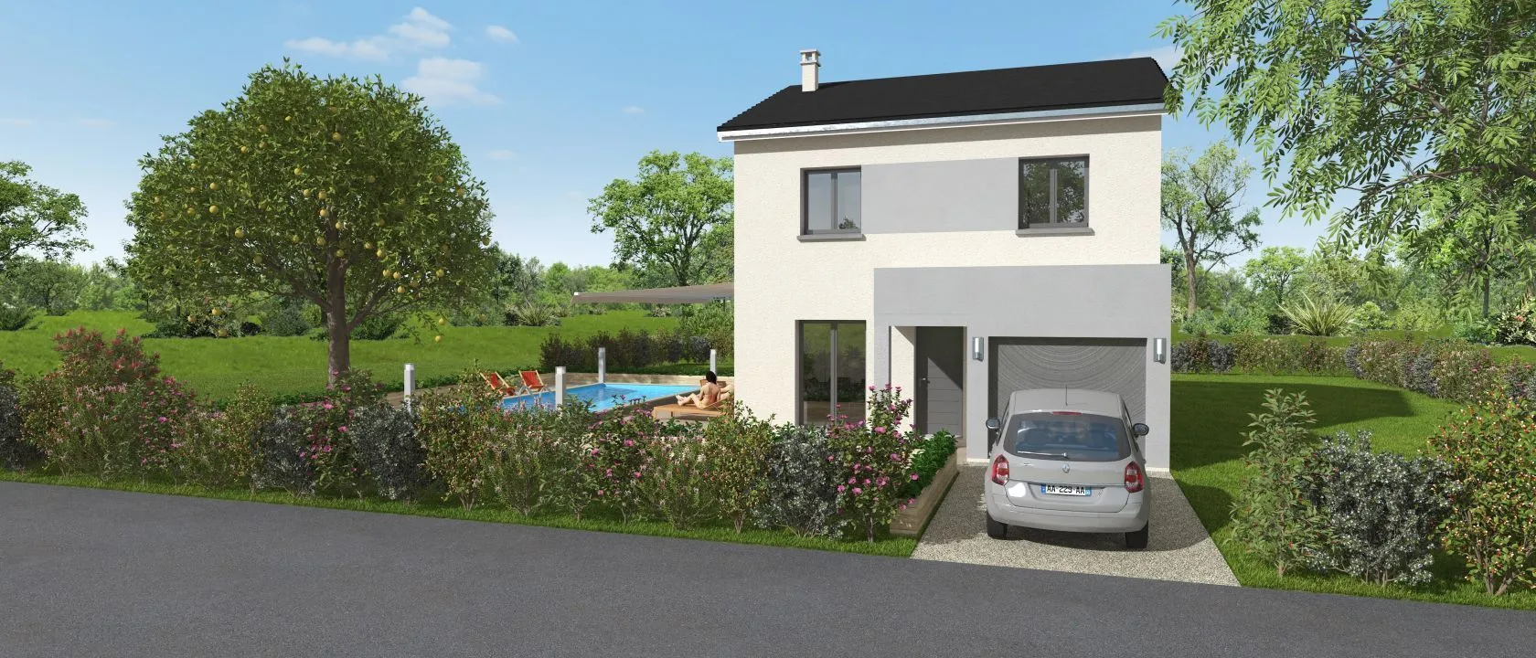 Maison neuve 92 m² à Taluyers (69440)