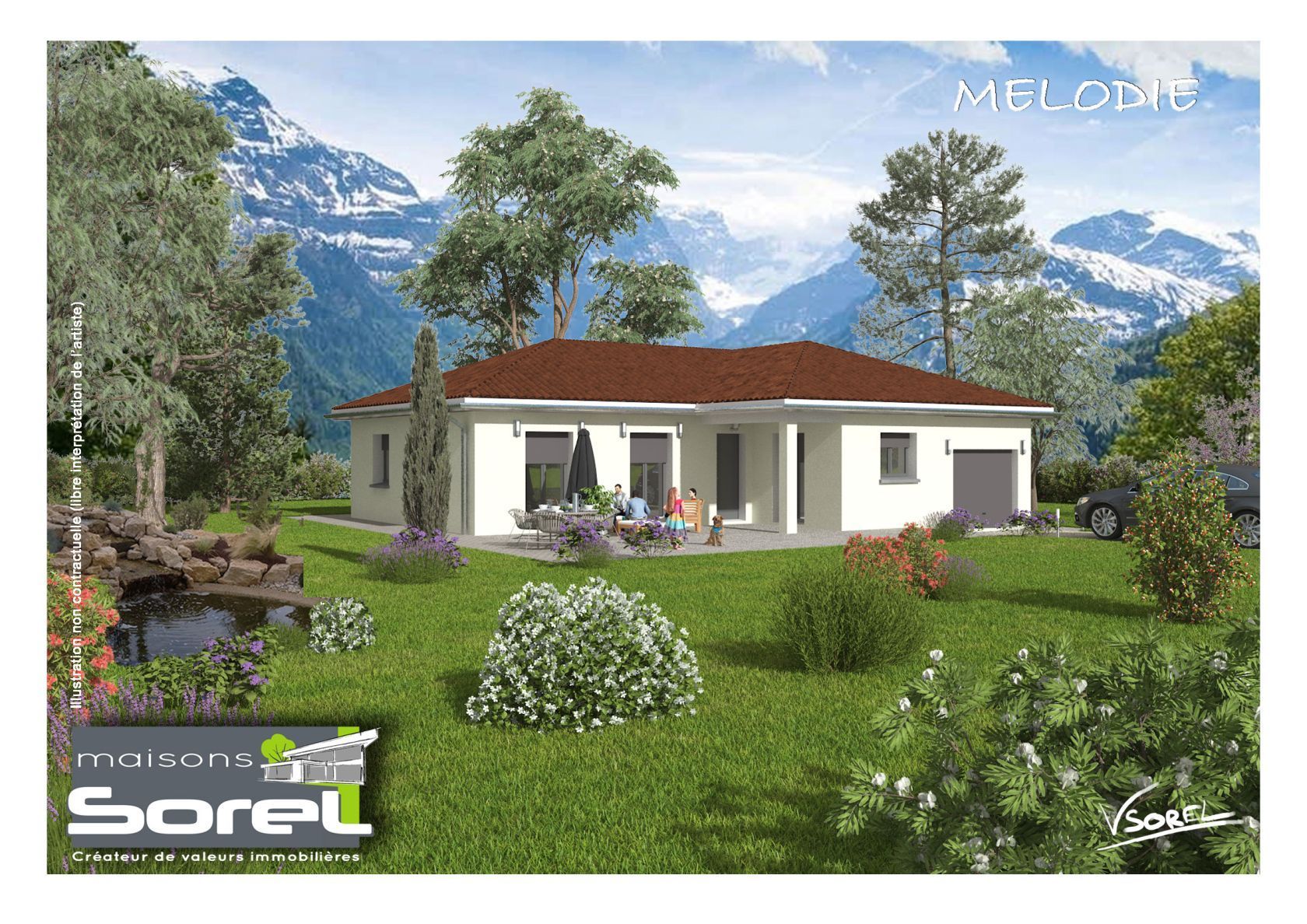 Maison neuve 100 m² à Dompierre-sur-Veyle (01240)