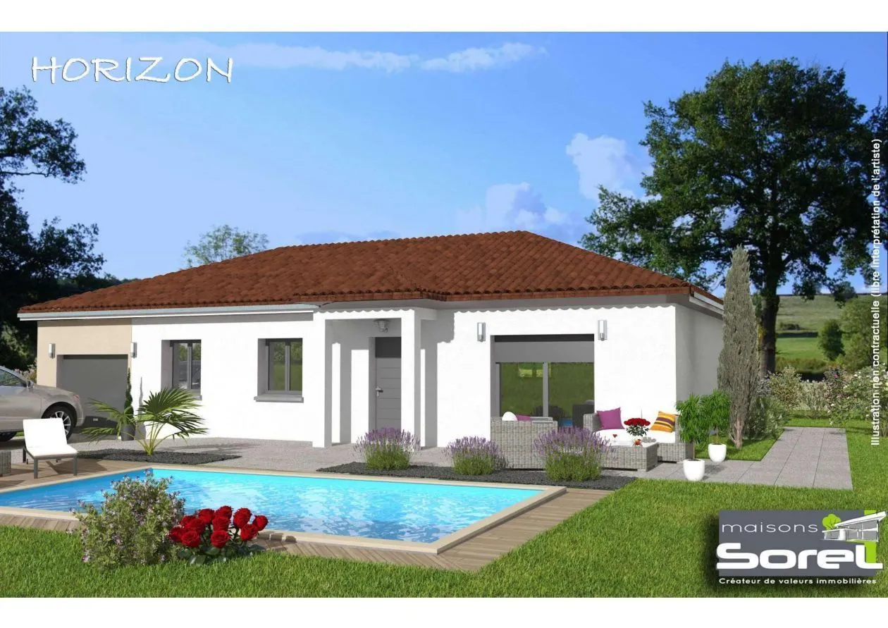 Maison neuve 92 m² à Saint-Andre-sur-Vieux-Jonc (01240)