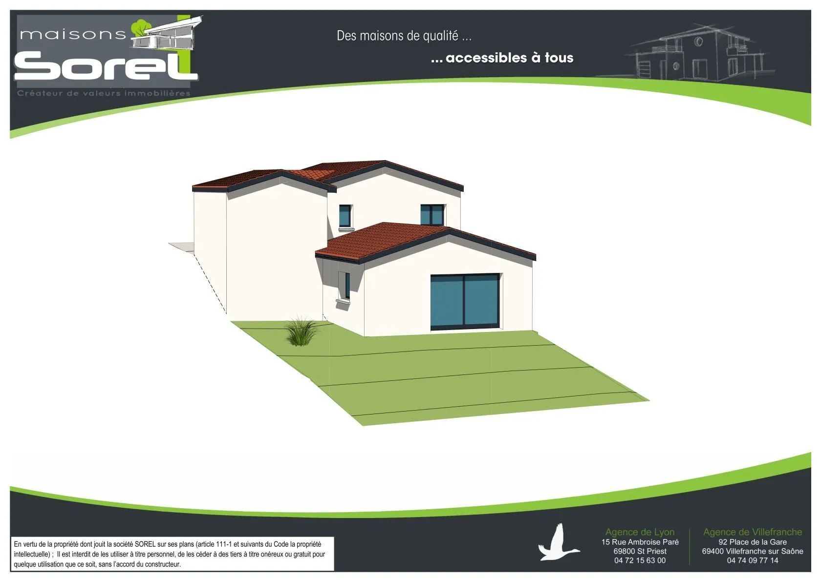 Maison neuve 82 m² à Septème (38780)
