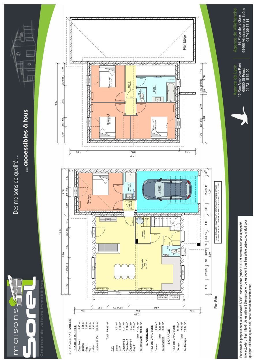 Maison neuve 101 m² à Ternay (69360)