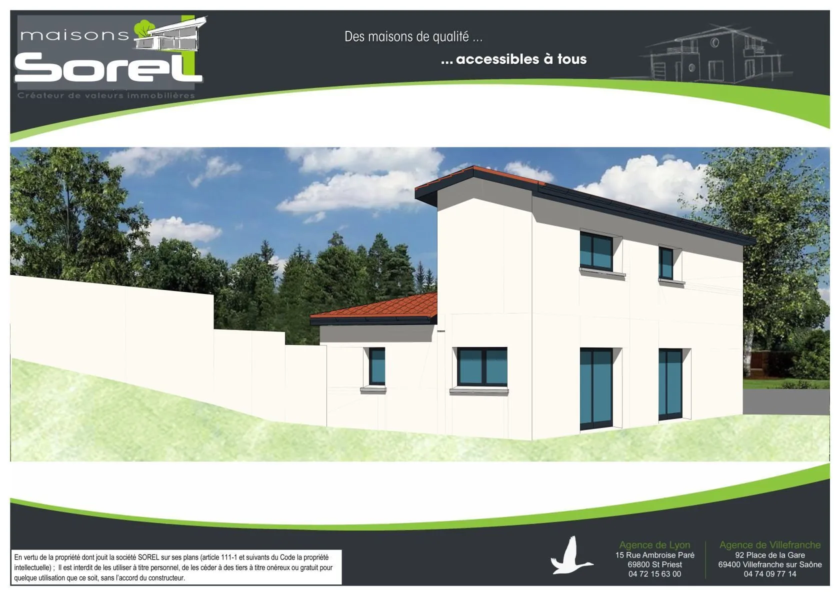 Maison neuve 76 m² à Septème (38780)
