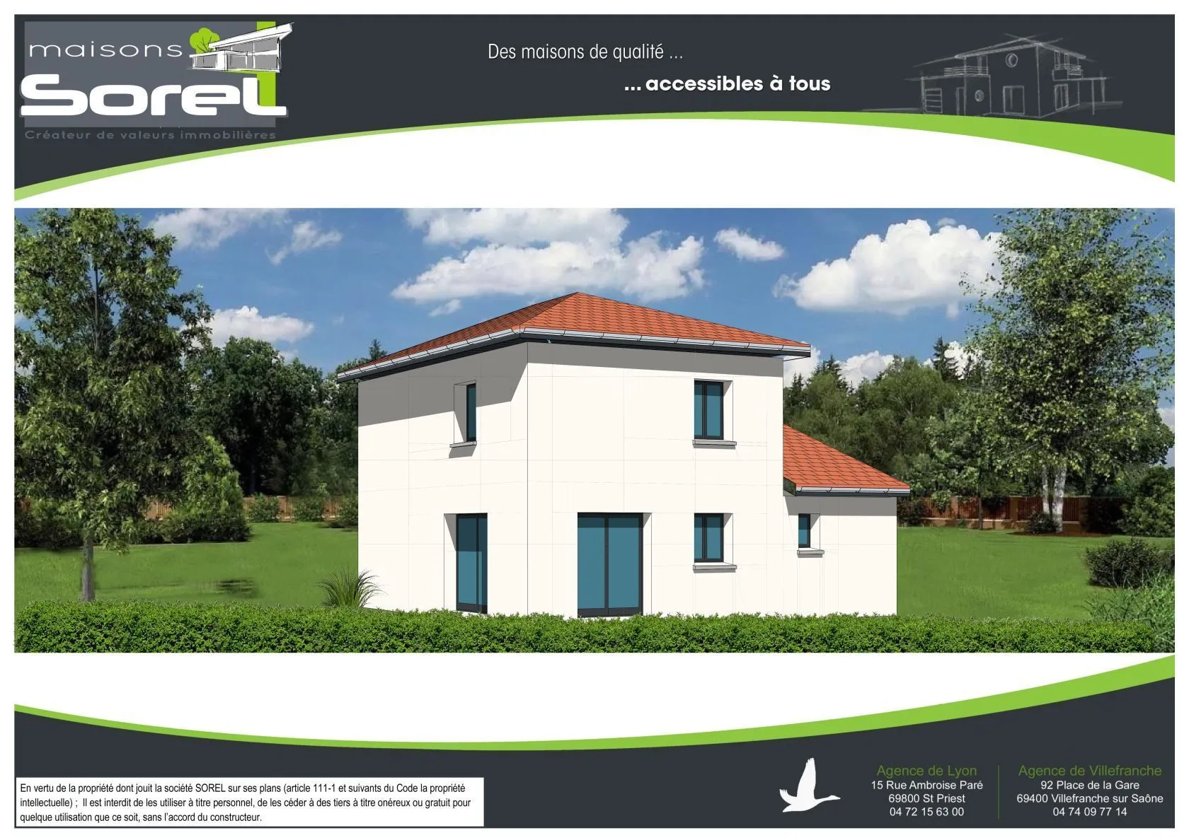 Saint Romain de Jalionas — modèle de maison