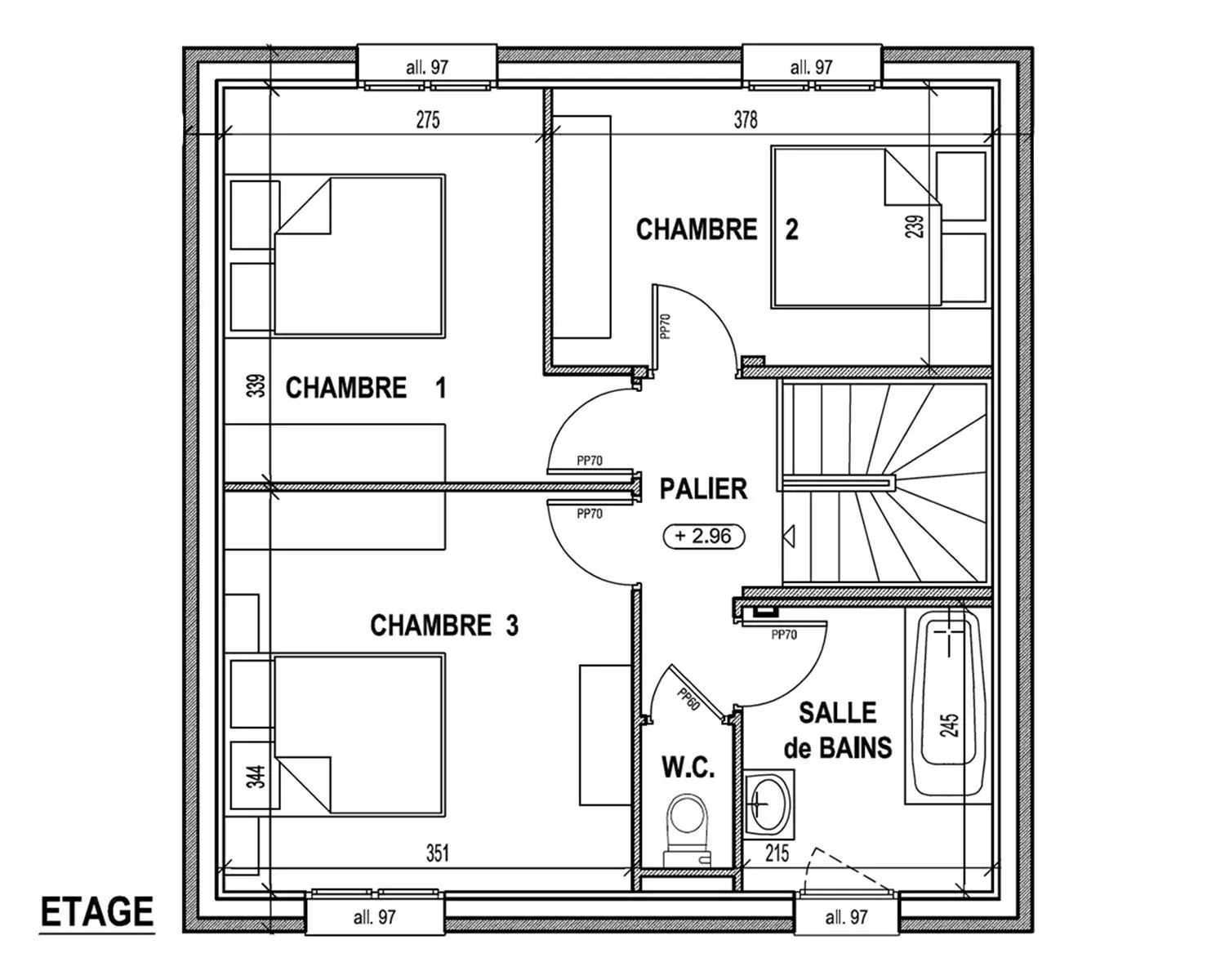 Maison neuve 82 m² à Quévert (22100)