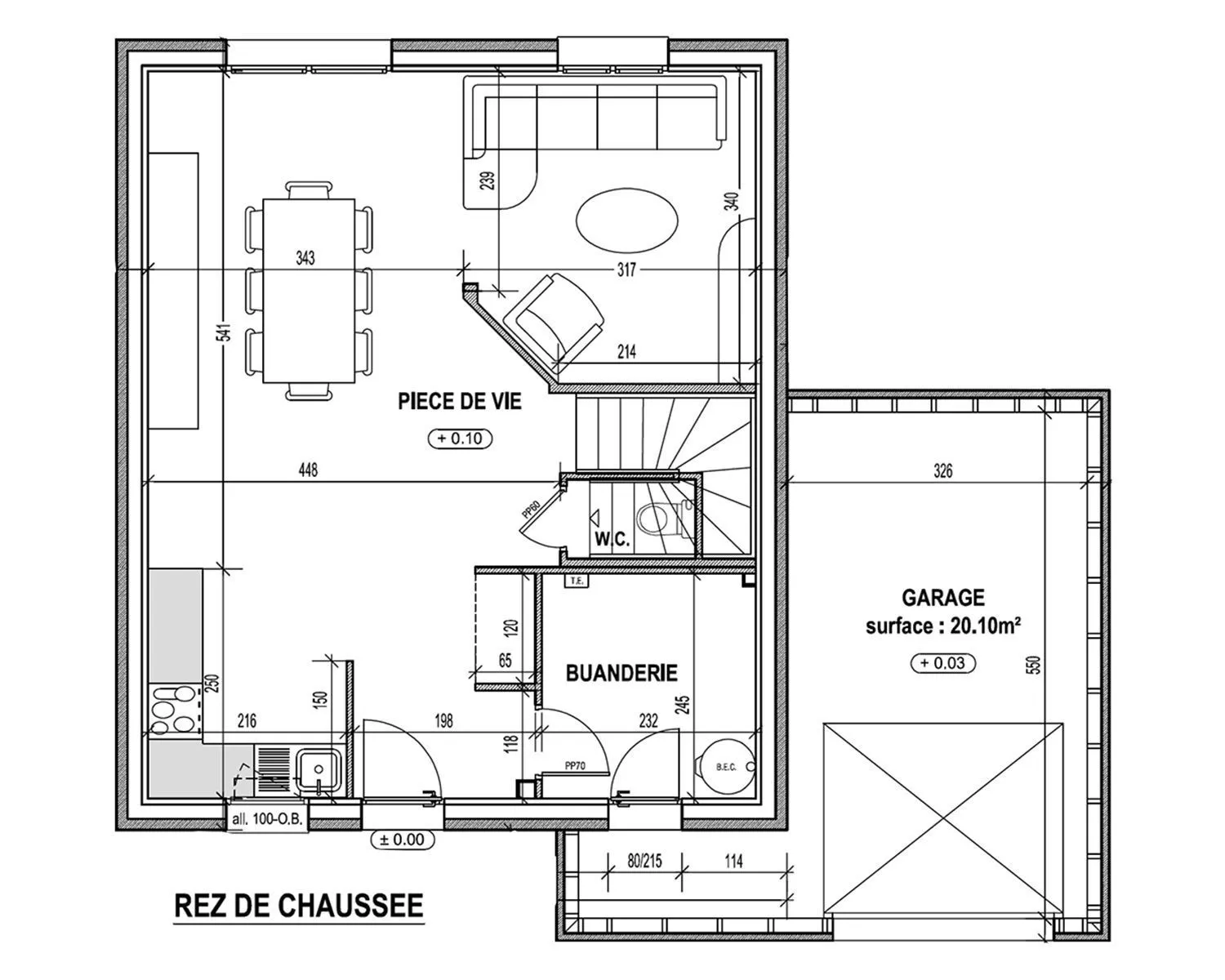 Maison neuve 95 m² à Quévert (22100)