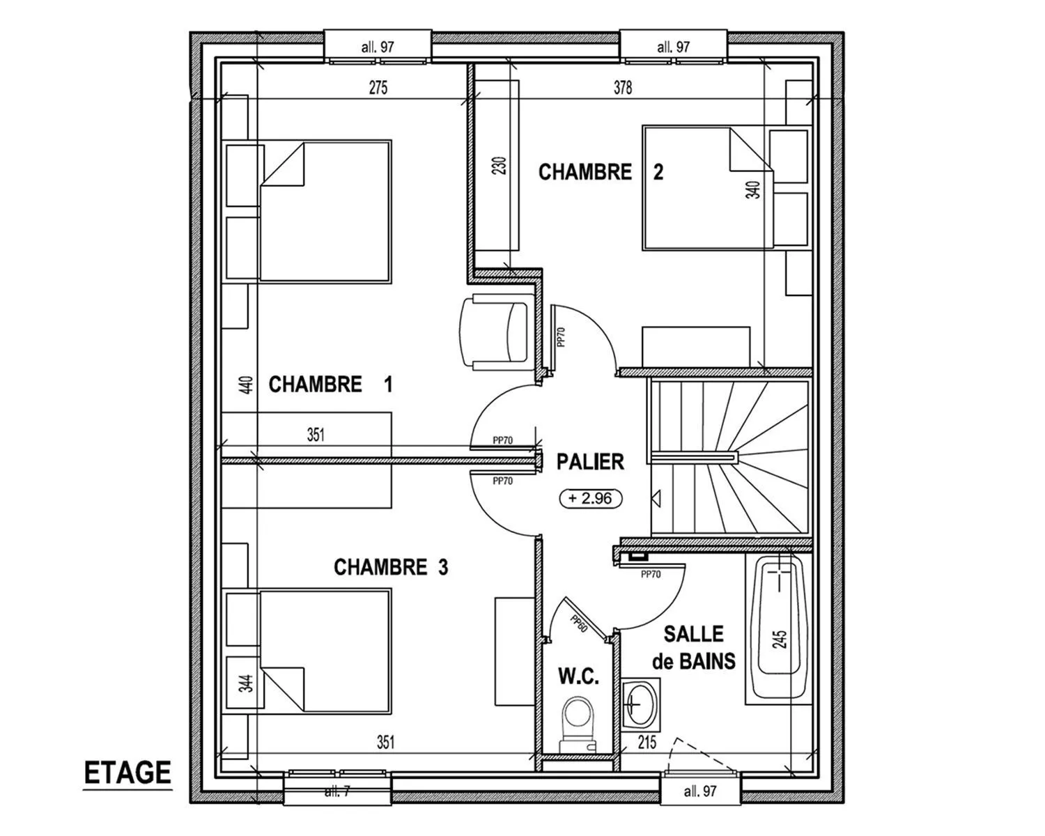 Maison neuve 95 m² à Quévert (22100)