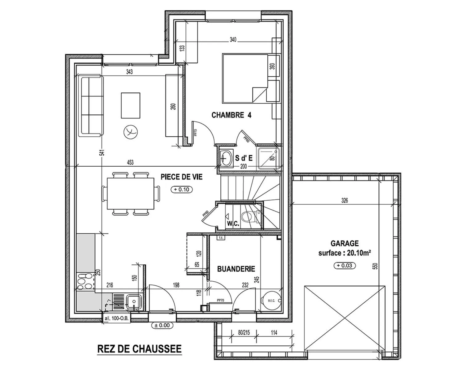 Maison neuve 100 m² à Orgères (35230)