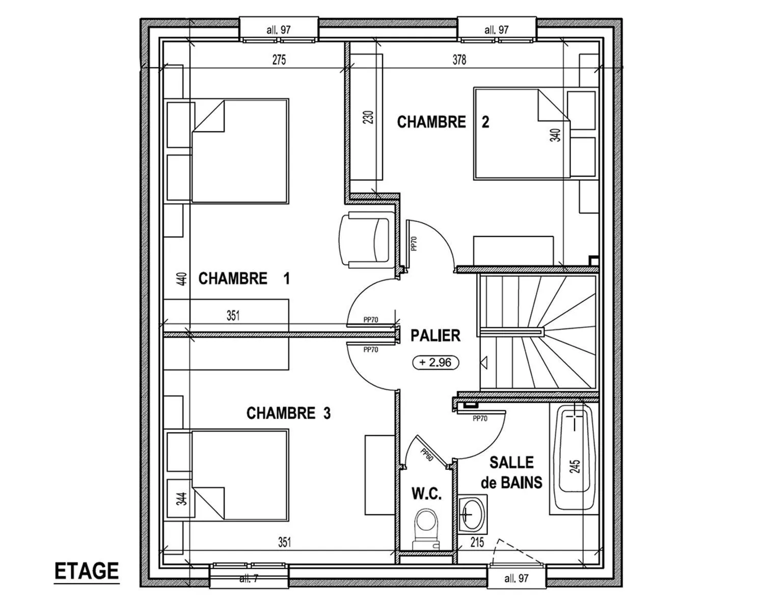 Maison neuve 100 m² à Orgères (35230)