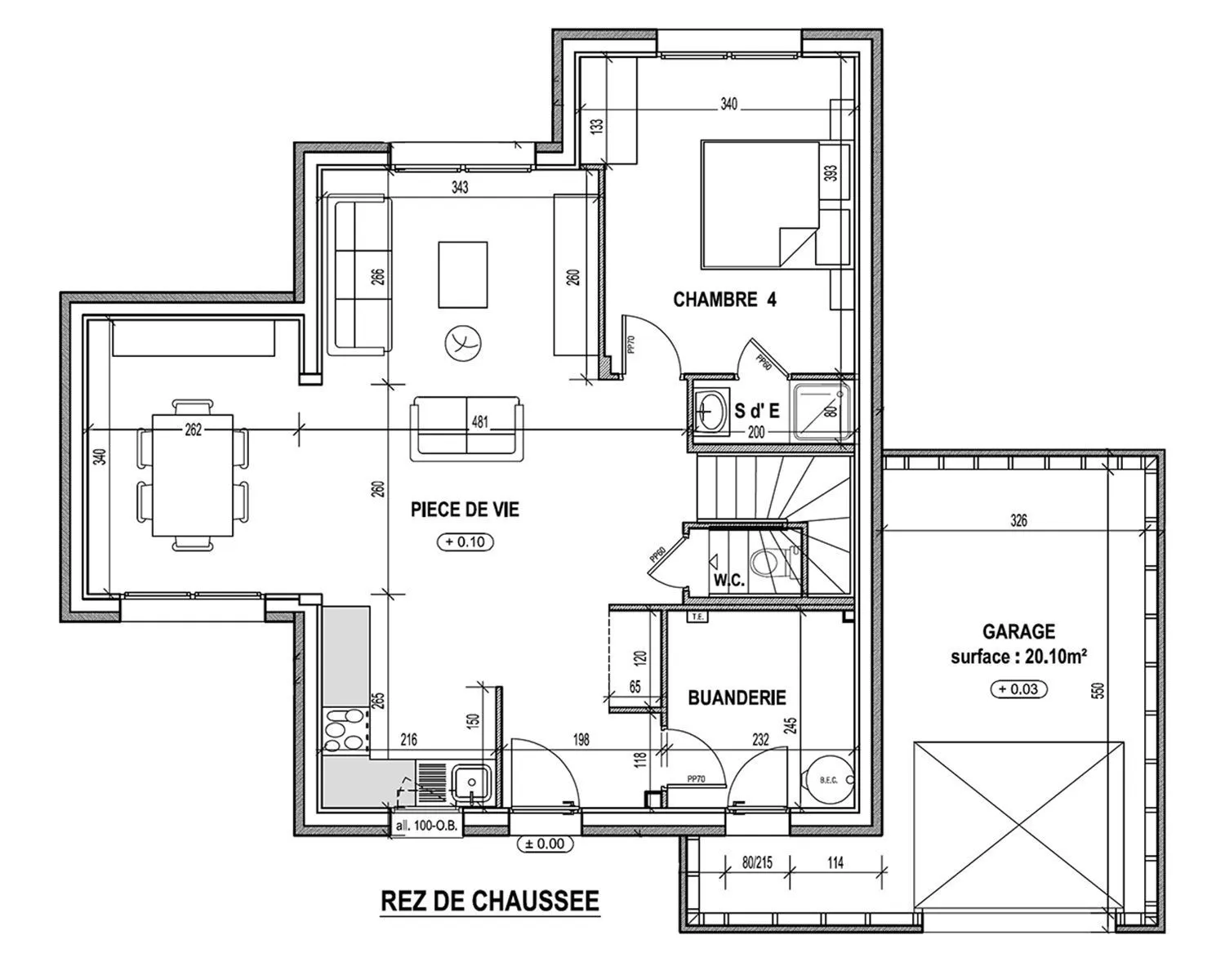 Maison neuve 110 m² à Cintré (35310)