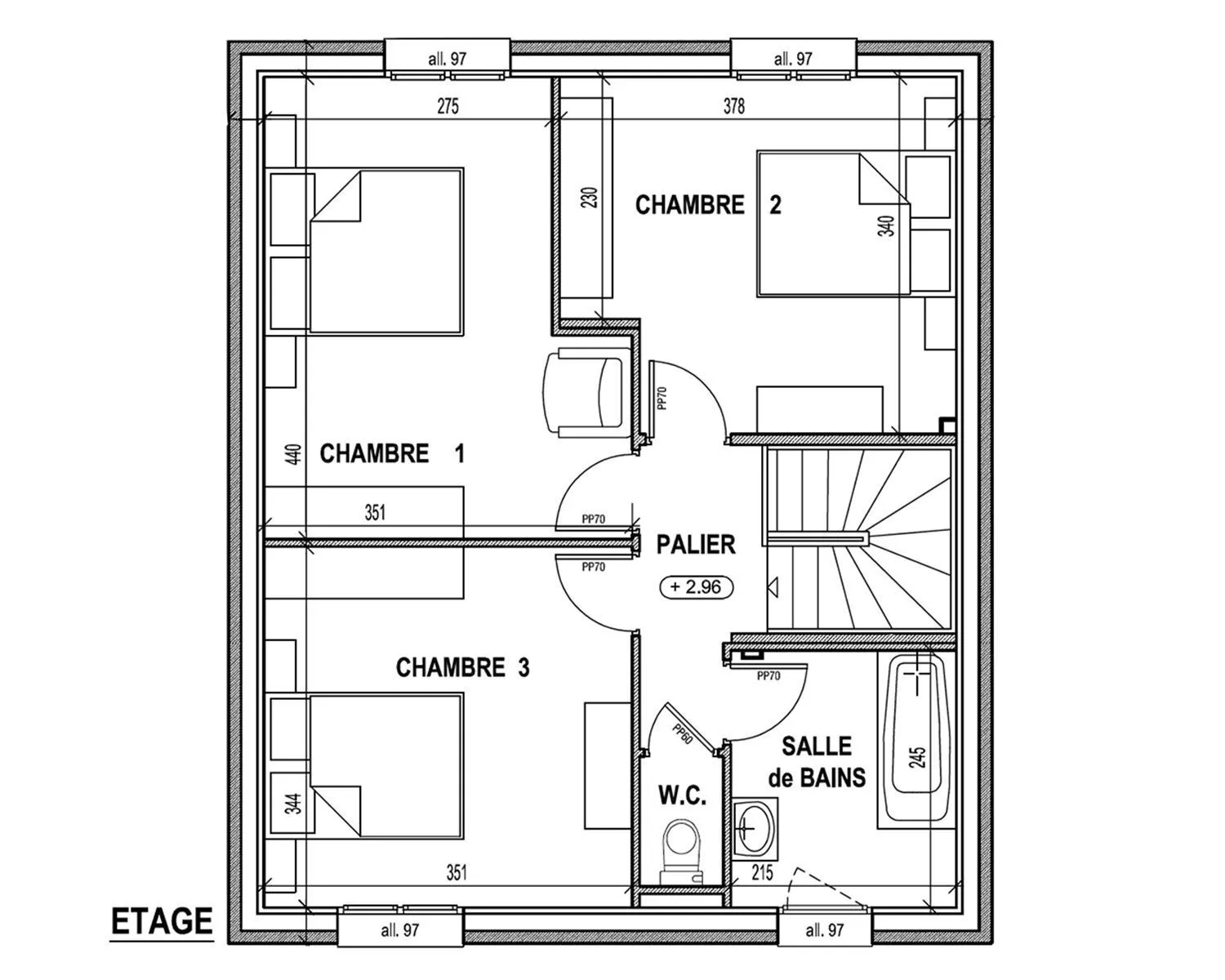 Maison neuve 110 m² à Cintré (35310)