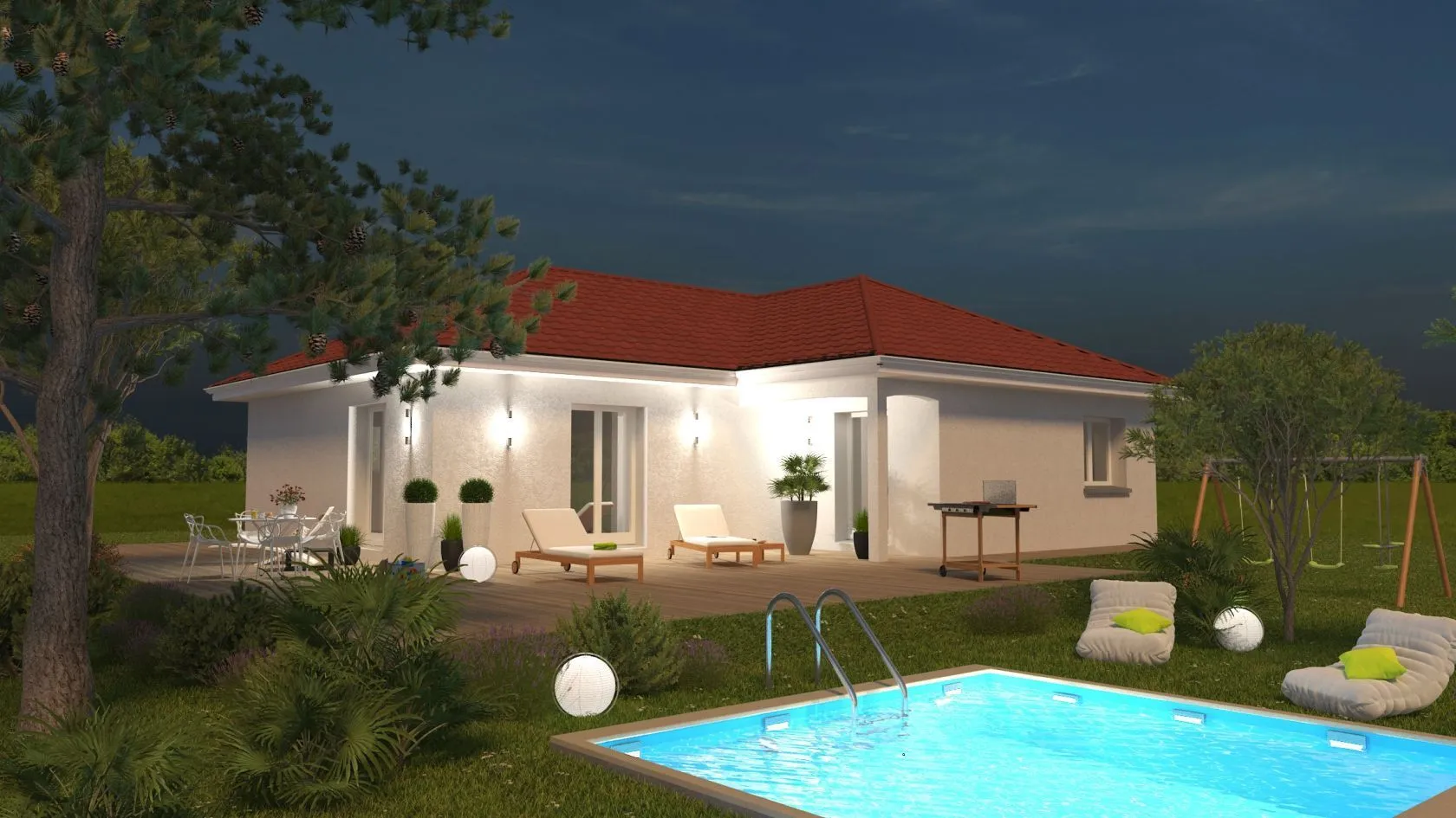 Aigrette-405 T-4ch105 — modèle de maison