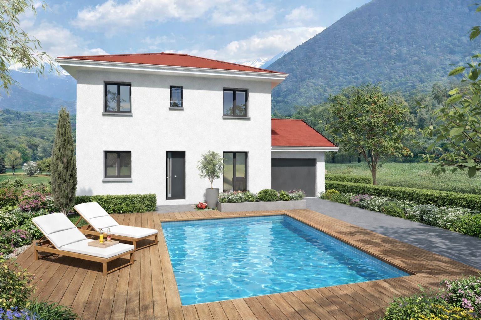 Maison neuve 97 m² à Montbonnot-Saint-Martin (38330)