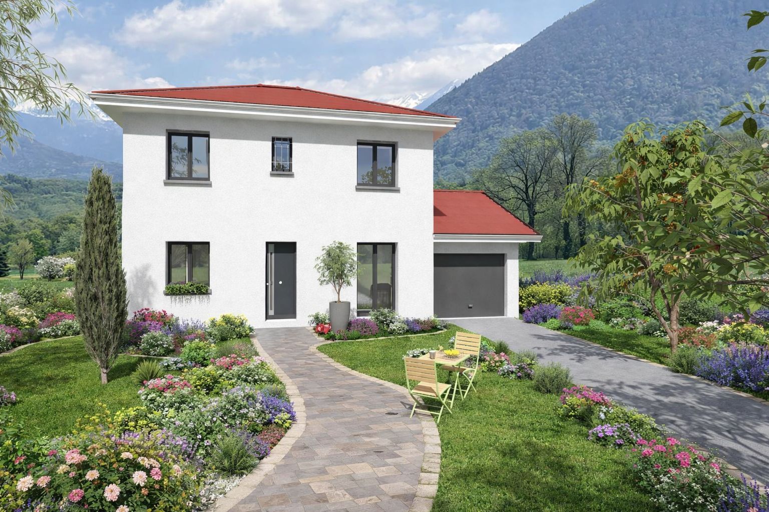Maison neuve 97 m² à Montbonnot-Saint-Martin (38330)