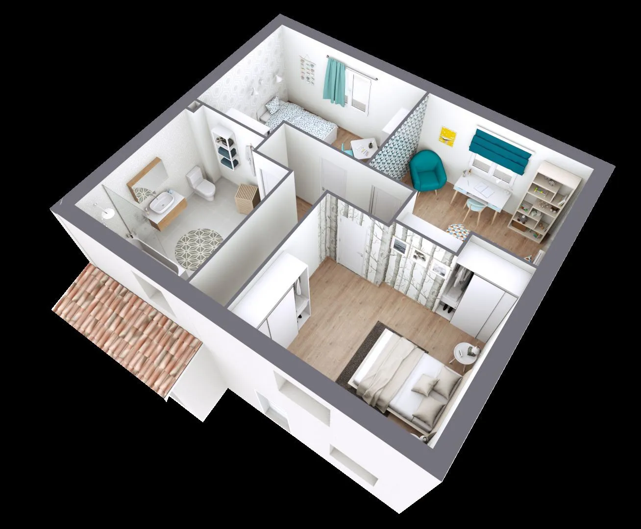 Maison neuve 87 m² à Conteville (76390)