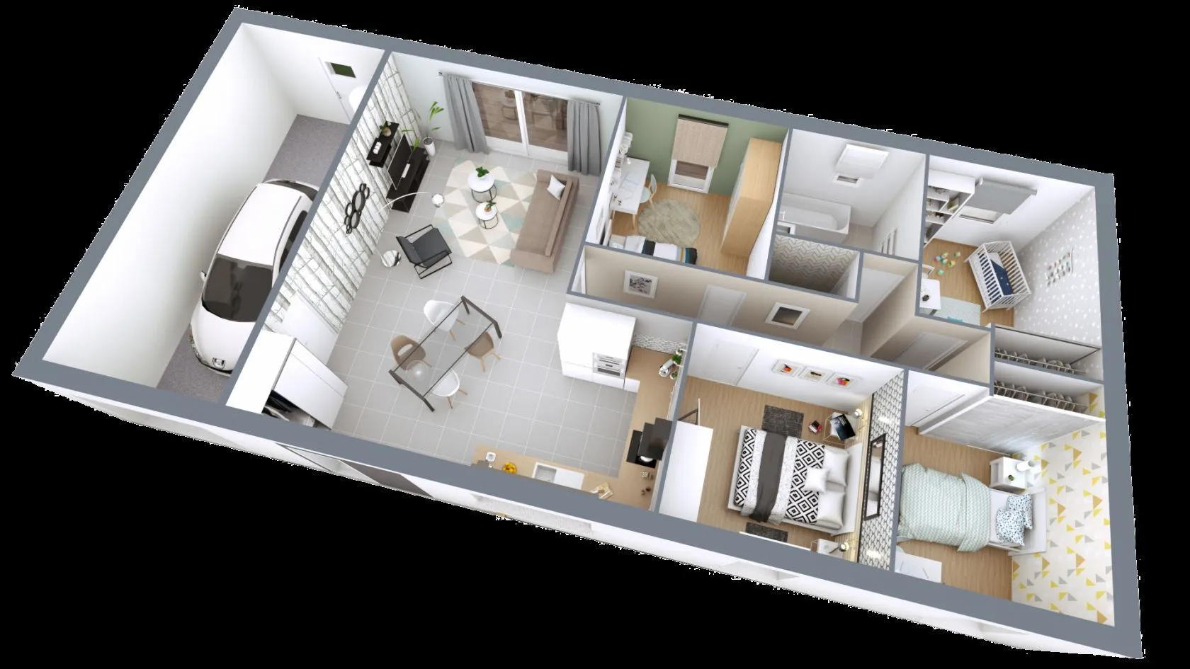 Maison neuve 93 m² à Montbazon (37250)