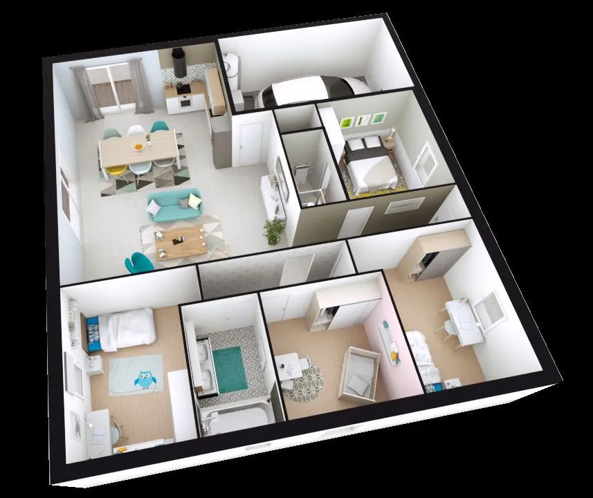 Maison neuve 103 m² à Manthelan (37240)