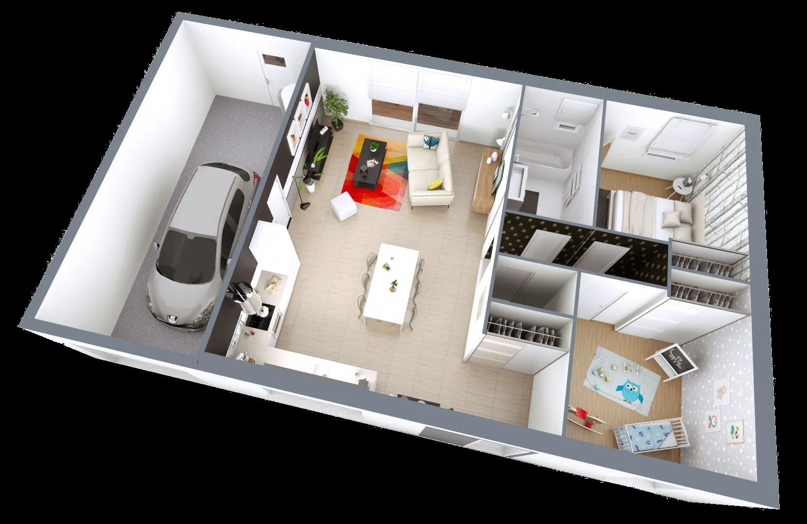 Maison neuve 68 m² à Sorigny (37250)