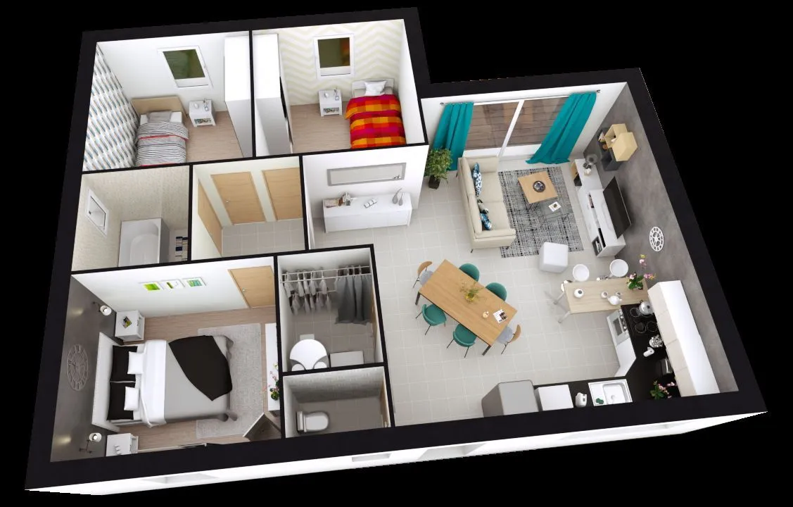 Maison neuve 69 m² à Truyes (37320)