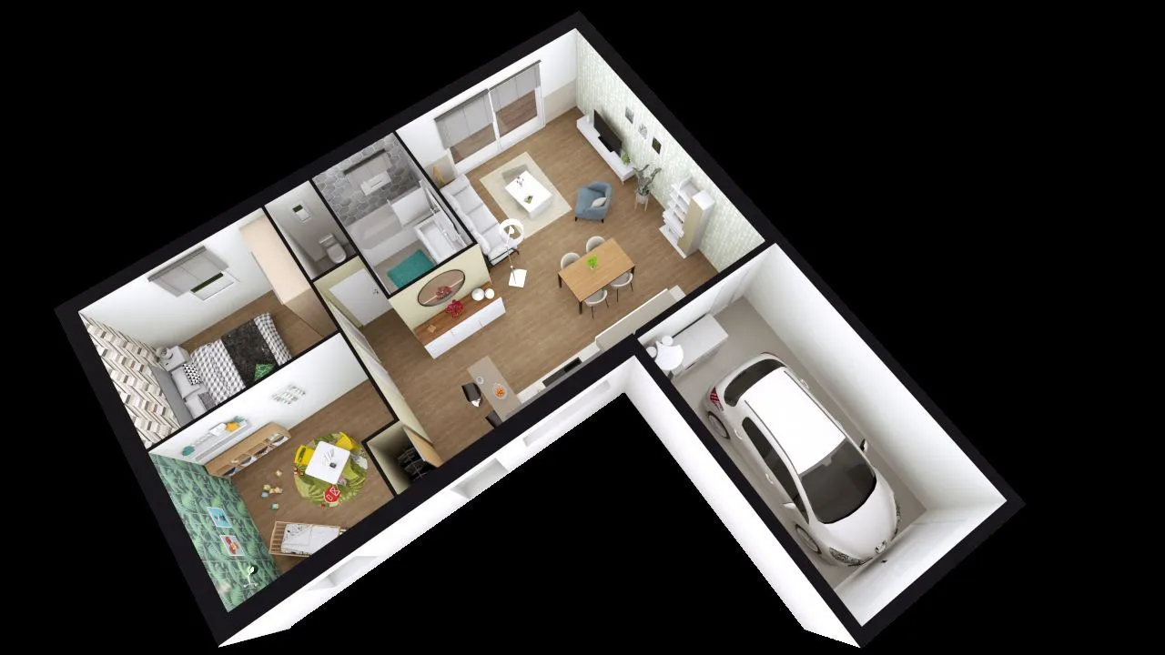 Maison neuve 60 m² à Vallères (37190)