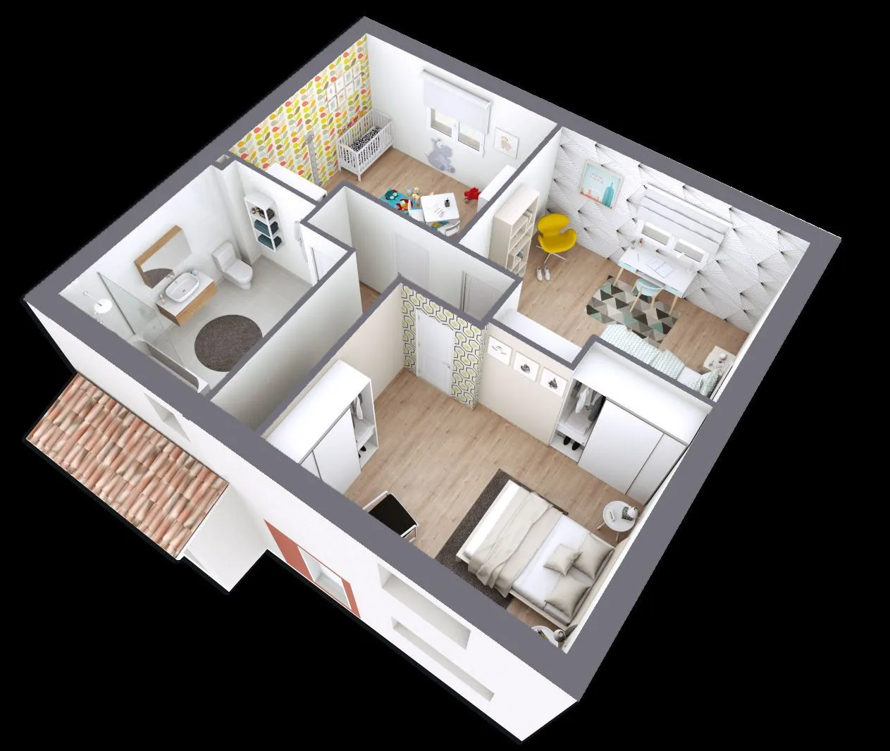 Maison neuve 103 m² à Nouzilly (37380)